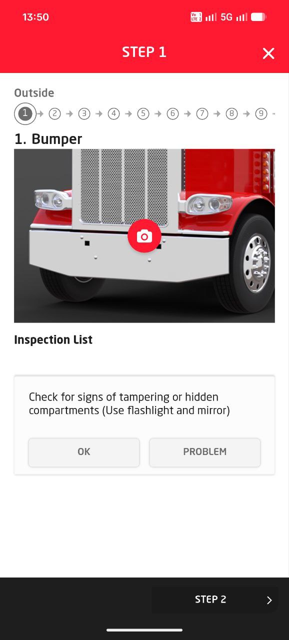 17-point inspection — Bumper