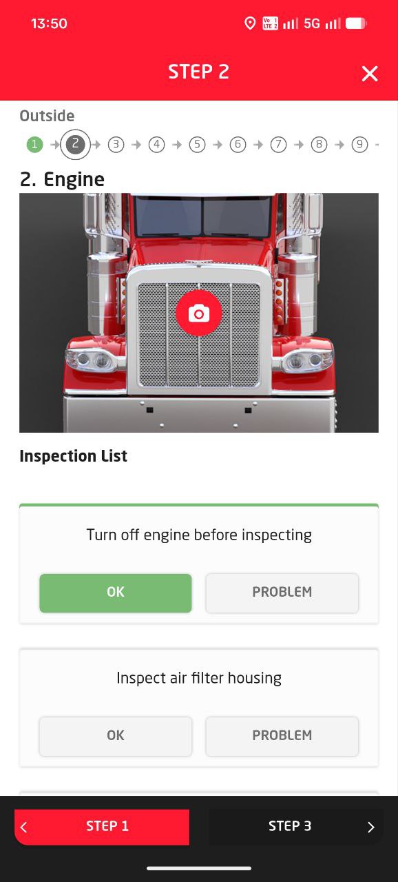 17-point inspection — Engine
