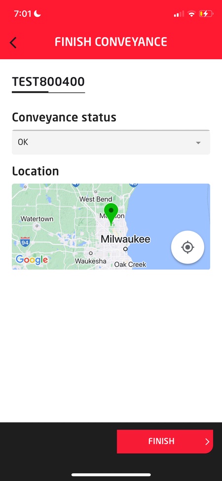 SecureDrive — Delivery confirmation