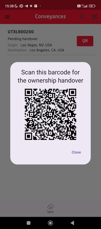 SecureDrive — QR handover