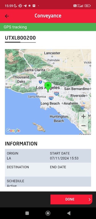 Redflag SecureDrive GPS tracking in the STM mobile app